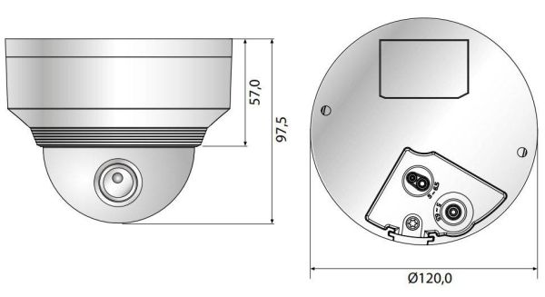 Антивандальная сетевая IP-видеокамера 2Мп Wisenet XNV-6020R (4мм) Антивандальная сетевая IP-видеокамера 2Мп Wisenet XNV-6020R (4мм)