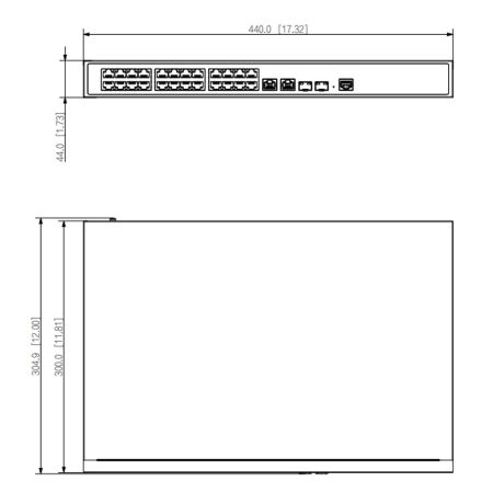 PoE-коммутатор 24-портовый Dahua DH-S4228-24GT-360, гигабитный, управляемый