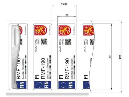 Пассивная метка Confidex Windshield Label UHF