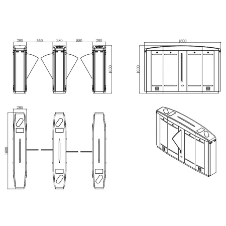 Турникет раздвижной Avix AV.FB.6983