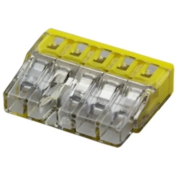 Клеммная колодка 5-проводная WAGO 2273-245 с пастой (20 штук)