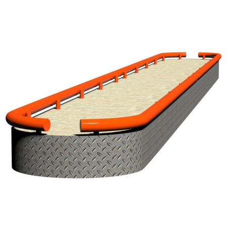 Отбойник радиусный ParkStyle для нестандартного островка безопасности 2 м