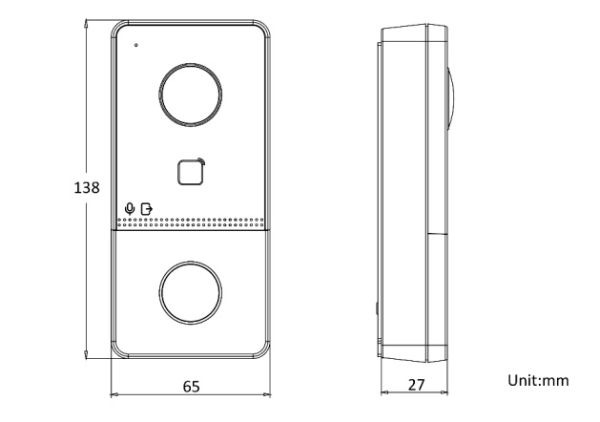 Вызывная панель видеодомофона HiWatch VDP-D2211W(B) с поддержкой карт Mifare, Wi-Fi и PoE Вызывная панель видеодомофона HiWatch VDP-D2211W(B) с поддержкой карт Mifare, Wi-Fi и PoE