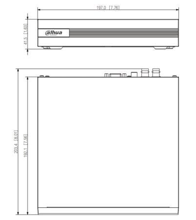 4-канальный HDCVI-видеорегистратор Dahua DH-XVR1B04H-I