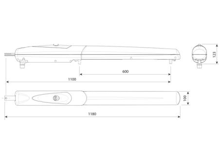Комплект автоматики для двухстворчатых распашных ворот Came AXO5 Start Combo Classico