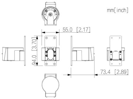 Кронштейн Dahua ARA34E для детекторов серии ARD2251E