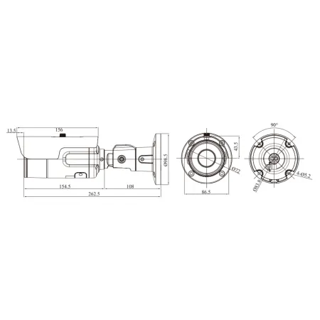 IP-видеокамера 8Мп RVi-2NCT8039 (3.6-11)
