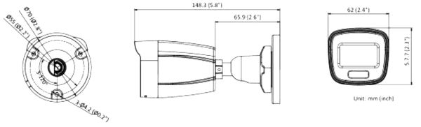 Уличная IP-камера 4Мп HiWatch DS-I450L (4 мм) с технологией ColorVu