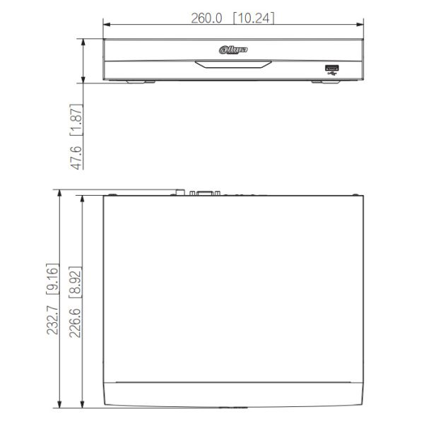 IP-видеорегистратор 16Мп 16-канальный WizSense Dahua DHI-NVR4116HS-EI