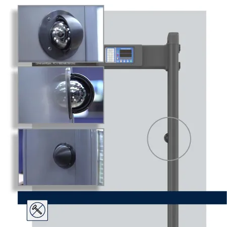 Арочный металлодетектор Блокпост PC Vx 1800 (18/12/6), IP65, с видеонаблюдением Арочный металлодетектор Блокпост PC Vx 1800 (18/12/6), IP65, с видеонаблюдением