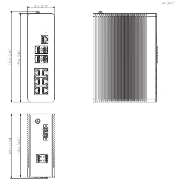 Управляемый 6-портовый промышленный PoE коммутатор Dahua DH-IS4410-6GT-120