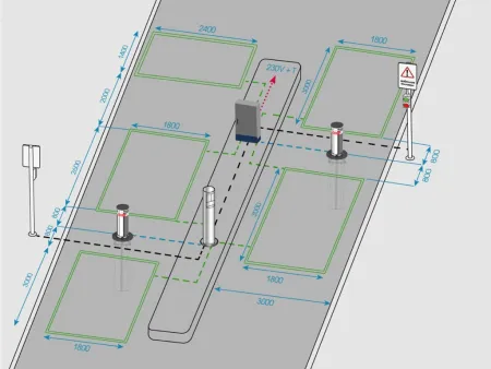 Гидравлический противотаранный боллард Блокпост К12 RAL