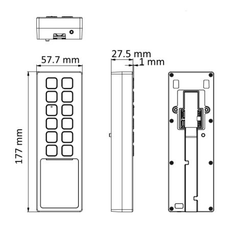 Терминал доступа HikVision DS-K1T805MX со считывателем Mifare