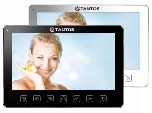 Монитор видеодомофона c кнопочным управлением TANTOS Amelie Slim (черный) Монитор видеодомофона c кнопочным управлением TANTOS Amelie Slim (черный)