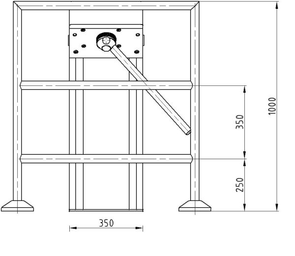 Двухштанговый турникет Gotschlich Compact 2-Arm