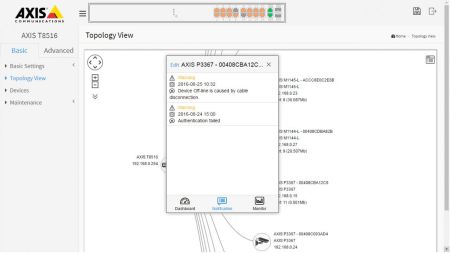 Коммутатор сетевой Axis T8516 PoE+ Network Switch