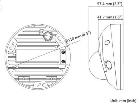 Миникупольная IP-видеокамера ColorVu 2Мп HikVision DS-2CD2527G2-LS(C) (4 мм) с AcuSense и LED-подсветкой