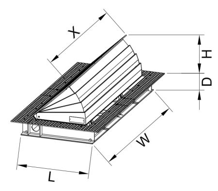 Блокиратор дорожный гидравлический TRB 600 SHALLOW (TRB-60P60-2p-SHLW) с двумя гидроцилиндрами, длина 6000 мм