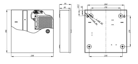 Бокс для контроллеров RusGuard PS-BM-12, 3A