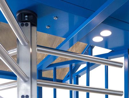 Турникет полноростовой двухпроходной PERCo-RTD-20.2S уличный с электромеханическим приводом