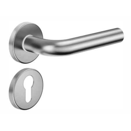 Комплект ручек dormakaba S40 S40/12Y с накладкой под евроцилиндр Комплект ручек dormakaba S40 S40/12Y с накладкой под евроцилиндр