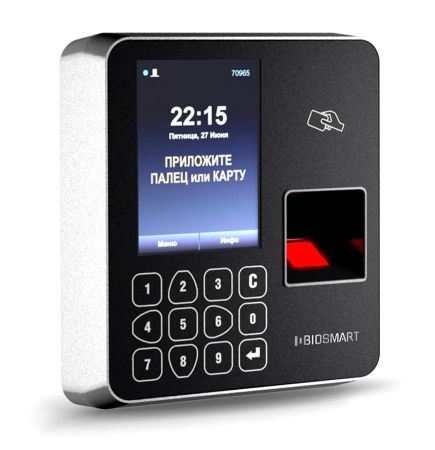 Терминал биометрический BioSmart WTC2-MF со считывателем Mifare