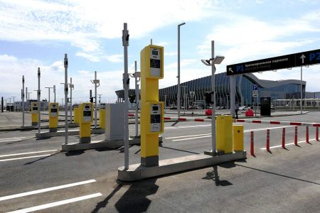 Въездная стойка двухуровневая АП-ПРО 01- 2У Комфорт с мягкими билетами (термолента)