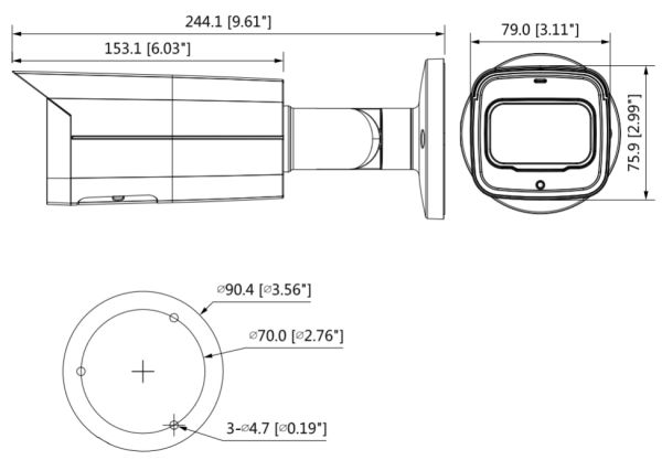 IP-видеокамера уличная 5Мп Dahua DH-IPC-HFW5541TP-ASE-0600B-S3 с искусственным интеллектом IP-видеокамера уличная 5Мп Dahua DH-IPC-HFW5541TP-ASE-0600B-S3 с искусственным интеллектом