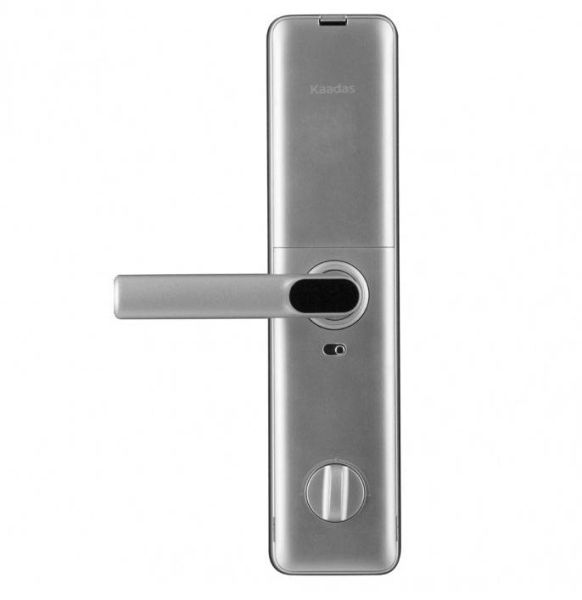 Электронный биометрический замок Kaadas S8 Silver, трехригельный врезной