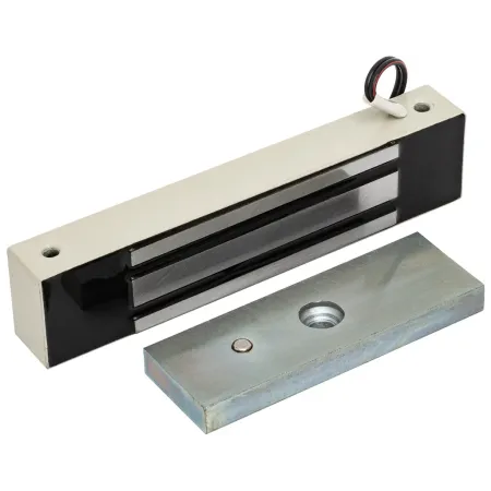 Электромагнитный замок AccordTec ML-180K с планкой, серый