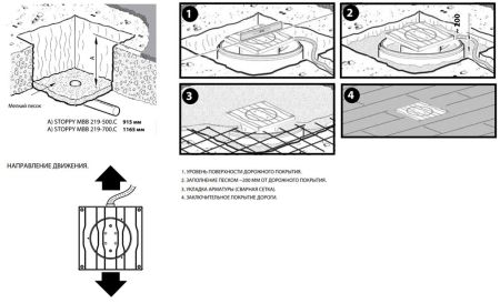 Электромеханический боллард BFT STOPPY MBB/ DACOTA 220/500 из нерж. стали с подсветкой