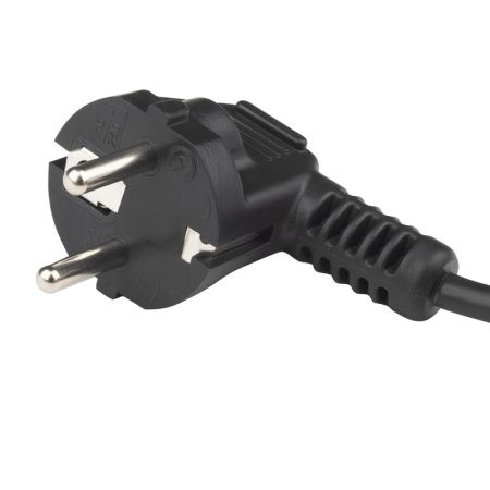 Кабель питания компьютера Hyperline PWC-IEC13A-SHM-1.8-BK, 10A, угловая вилка, 1.8м