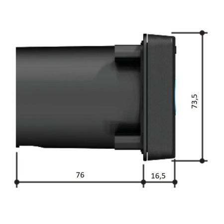 Ключ-выключатель Came SELC2FDG встраиваемый, с синей подсветкой (806SL-0020)