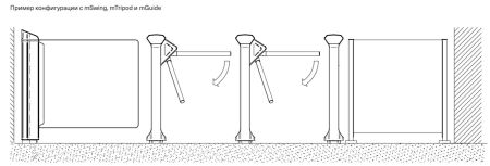 Стойка ограждения Magnetic mGuide GGPA100 для стеклянной панели H=1000 мм Стойка ограждения Magnetic mGuide GGPA100 для стеклянной панели H=1000 мм