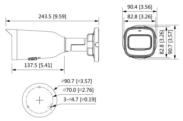 IP-видеокамера уличная 4Мп Dahua DH-IPC-HFW1431T1P-ZS-S4 с вариофокальным объективом IP-видеокамера уличная 4Мп Dahua DH-IPC-HFW1431T1P-ZS-S4 с вариофокальным объективом