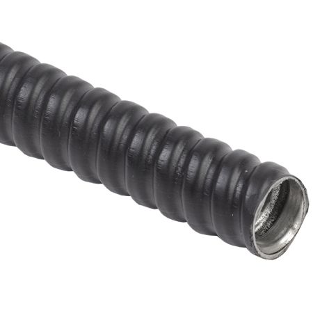 Металлорукав IEK Р3-ЦПнг-25 (20 м) с протяжкой черный (CMP10-25-020)