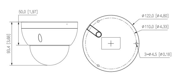 Сетевая купольная IP-видеокамера 4Мп Dahua DH-IPC-HDBW2441RP-ZS с ИИ