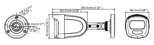 Уличная HD-TVI видеокамера 2Мп HikVision ColorVu DS-2CE12DFT-F (3.6 мм)