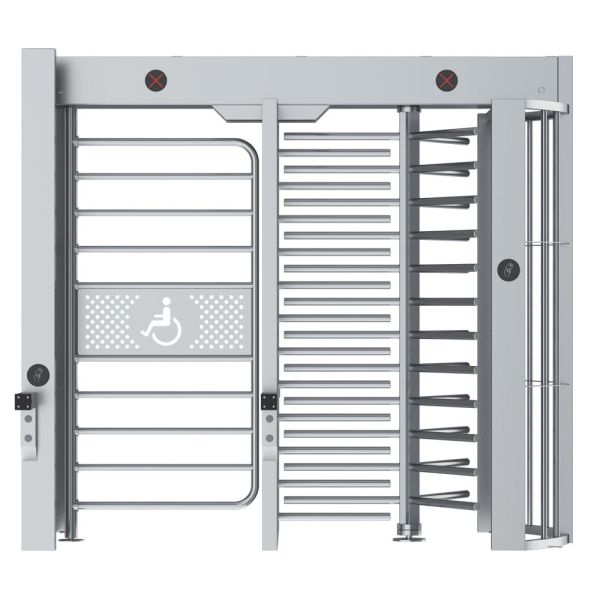 Полноростовой роторный турникет Блокпост Спектр СТ 4М с распашной калиткой