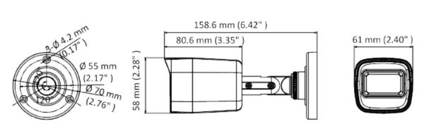 Цилиндрическая 8Мп HD-TVI видеокамера HiWatch DS-T800(B) (3.6 мм) Цилиндрическая 8Мп HD-TVI видеокамера HiWatch DS-T800(B) (3.6 мм)
