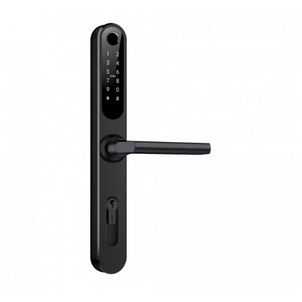 Электронный биометрический замок Novilock Smart Fast v.4238 black, под DIN цилиндр, IP66