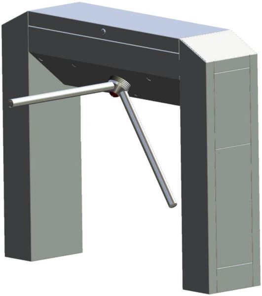 Двухштанговый тумбовый турникет Gotschlich Modul Cross 2-Arm