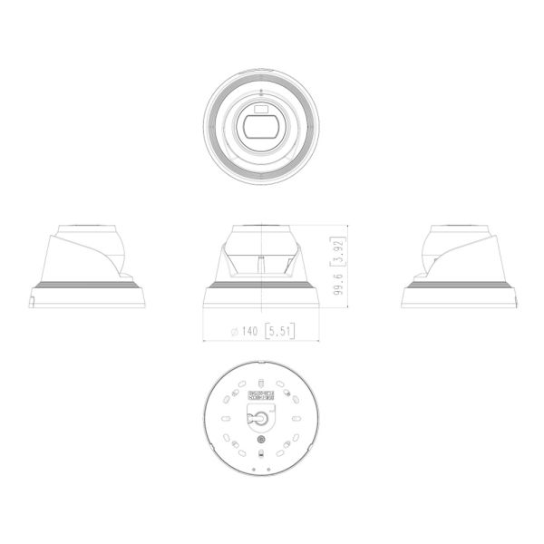 Антивандальная IP-видеокамера 5Мп Wisenet QNE-C8013RL с искусственным интеллектом Антивандальная IP-видеокамера 5Мп Wisenet QNE-C8013RL с искусственным интеллектом