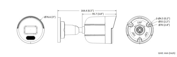 Уличная IP-камера 2Мп HiWatch DS-I250L(B) (2.8 мм) с технологией ColorVu