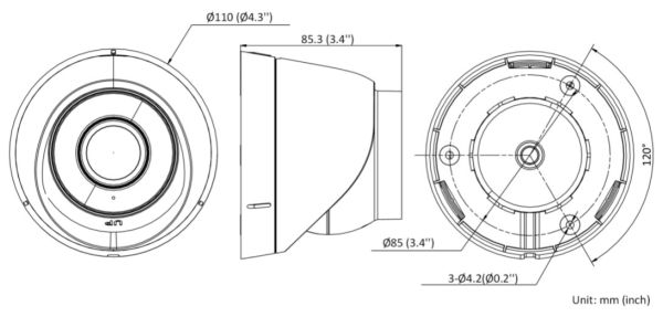Уличная IP-камера 4Мп HiWatch DS-I403(C) (4 мм) с EXIR-подсветкой до 30м Уличная IP-камера 4Мп HiWatch DS-I403(C) (4 мм) с EXIR-подсветкой до 30м