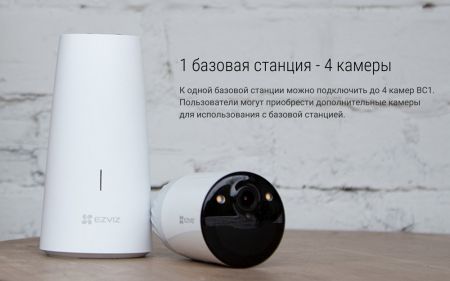 Беспроводная Wi-Fi камера Ezviz BC1 kit с базовой станцией
