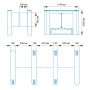 Боковой модуль распашного турникета Блокпост РСП 600