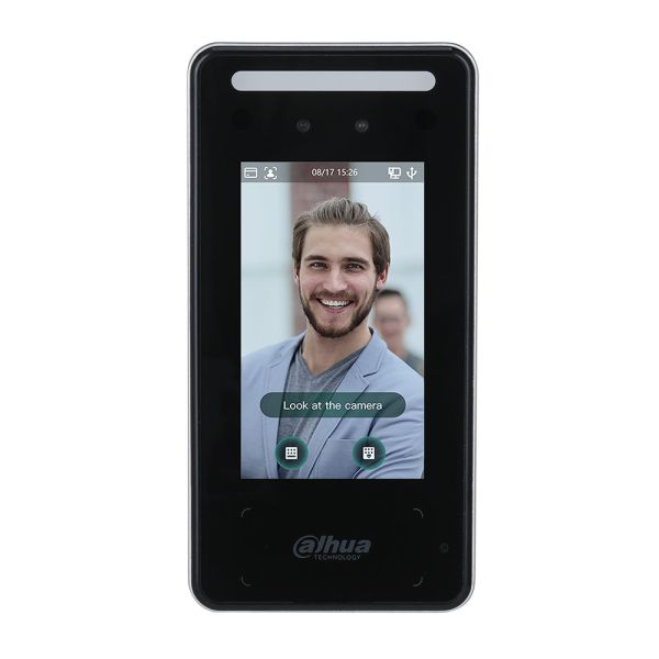 Биометрический терминал доступа AI Dahua DHI-ASI6213J-MW с распознаванием лиц и Mifare карт