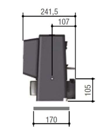 Комплект автоматики Came BX708RC KIT Combo для откатных ворот (8K01MS-053)