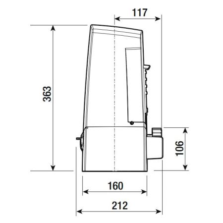 Привод 24 В Came BXV10AGS для откатных ворот до 1000 кг Привод 24 В Came BXV10AGS для откатных ворот до 1000 кг
